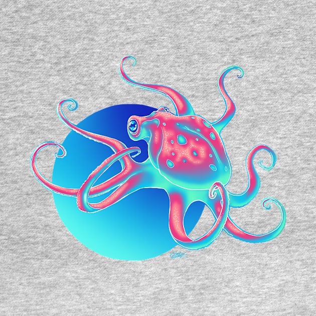 Neon Octopus by Indi Martin